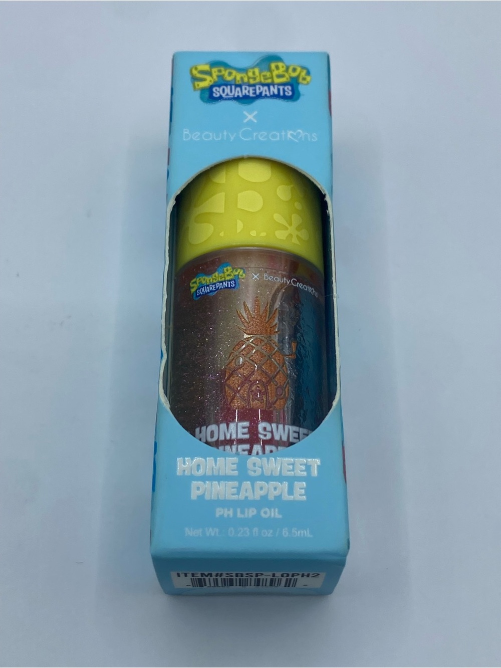SpongeBob X Beauty Creations Home Sweet Pineapple PH Lip Oil Lipgloss NIB